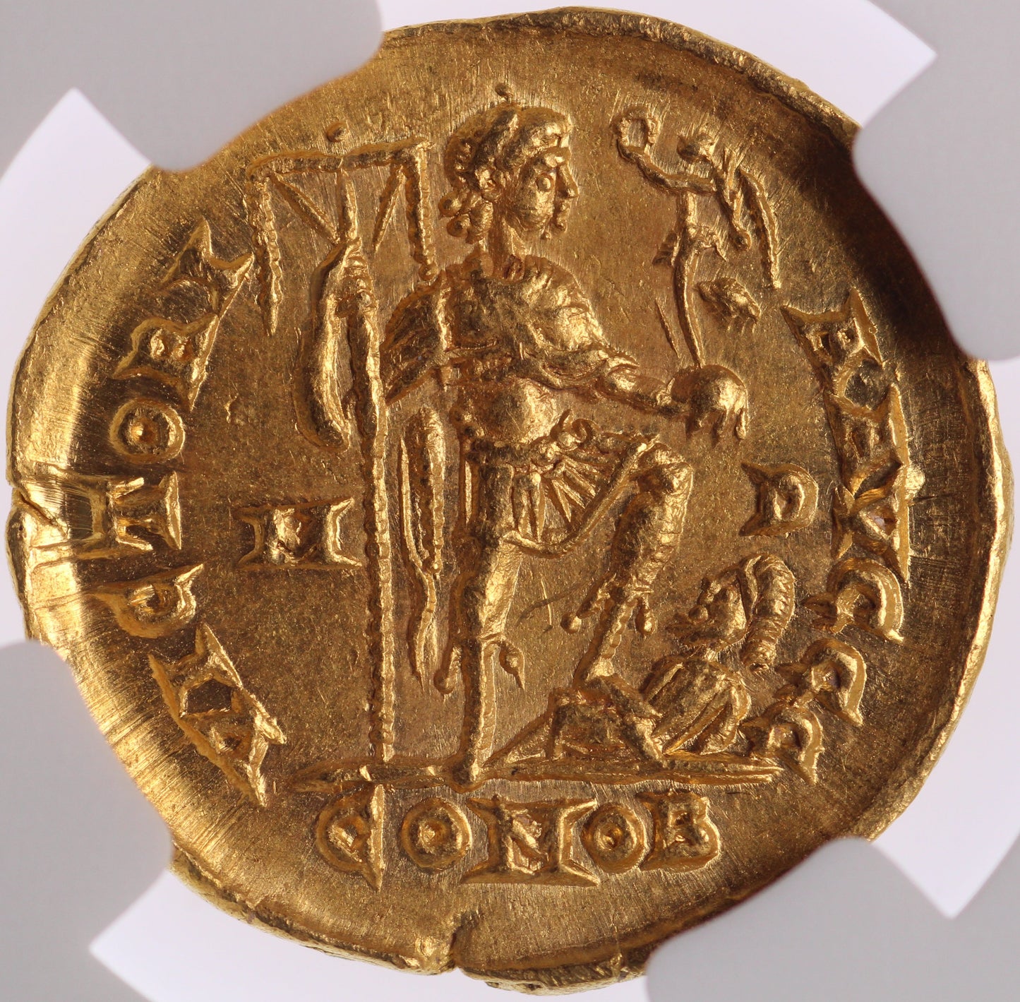 393-423 AD Western Roman Empire - Honorius - Gold Solidus