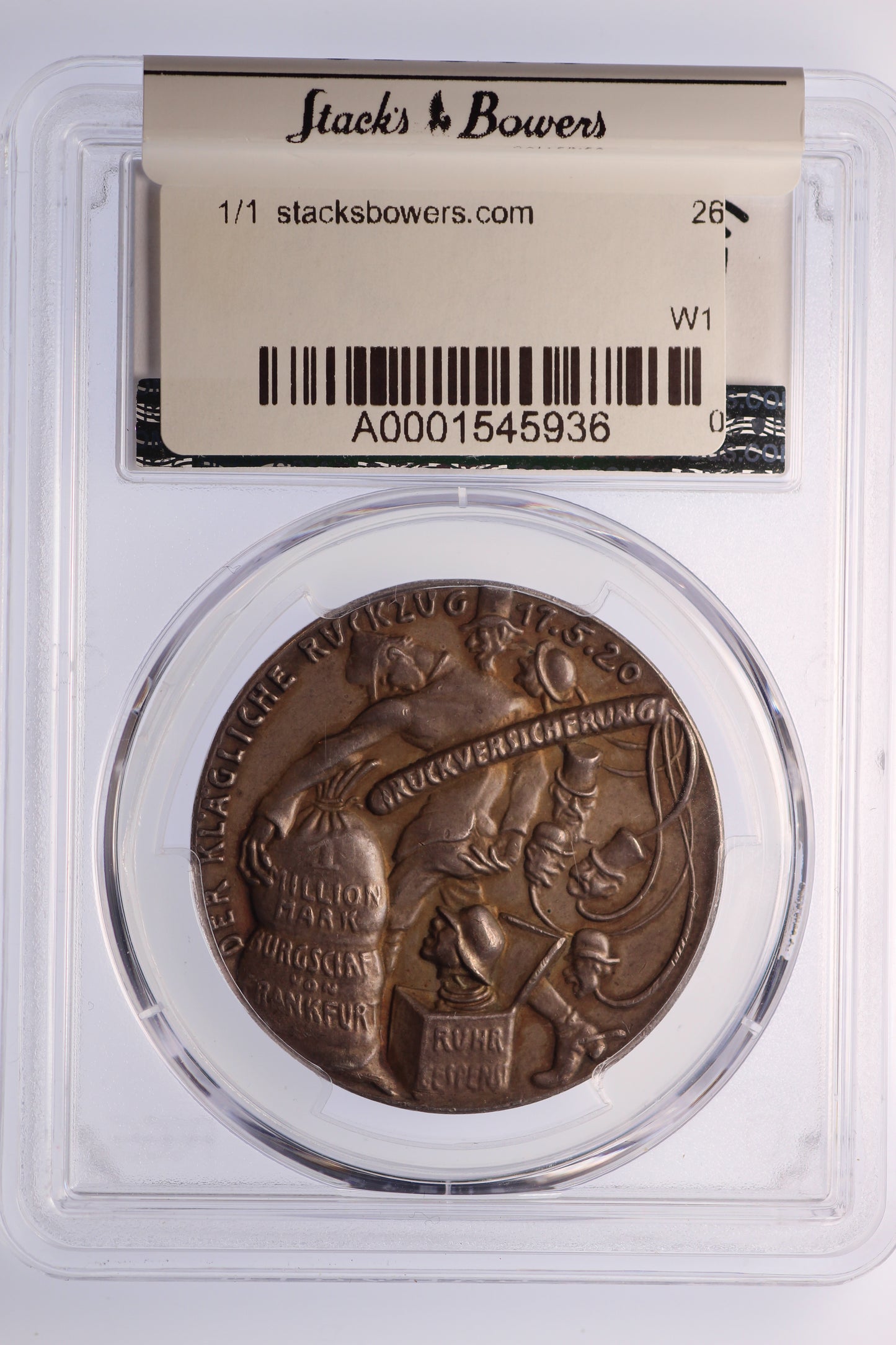 1920 Germany - Marshal Foch - Occupation of the Main Province