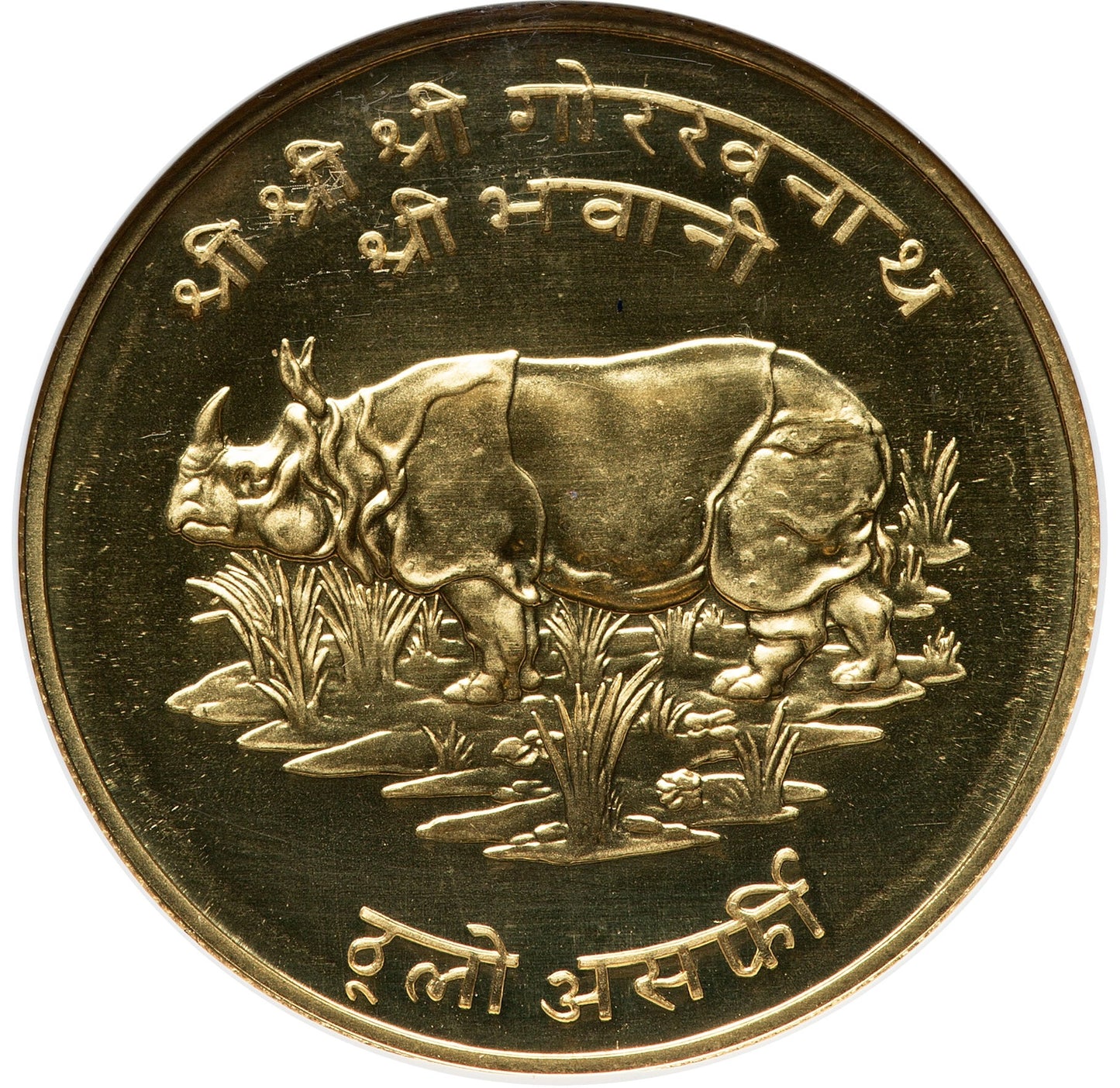 1974 Nepal - Birendra Bir Bikram - Great Indian Rhinoceros