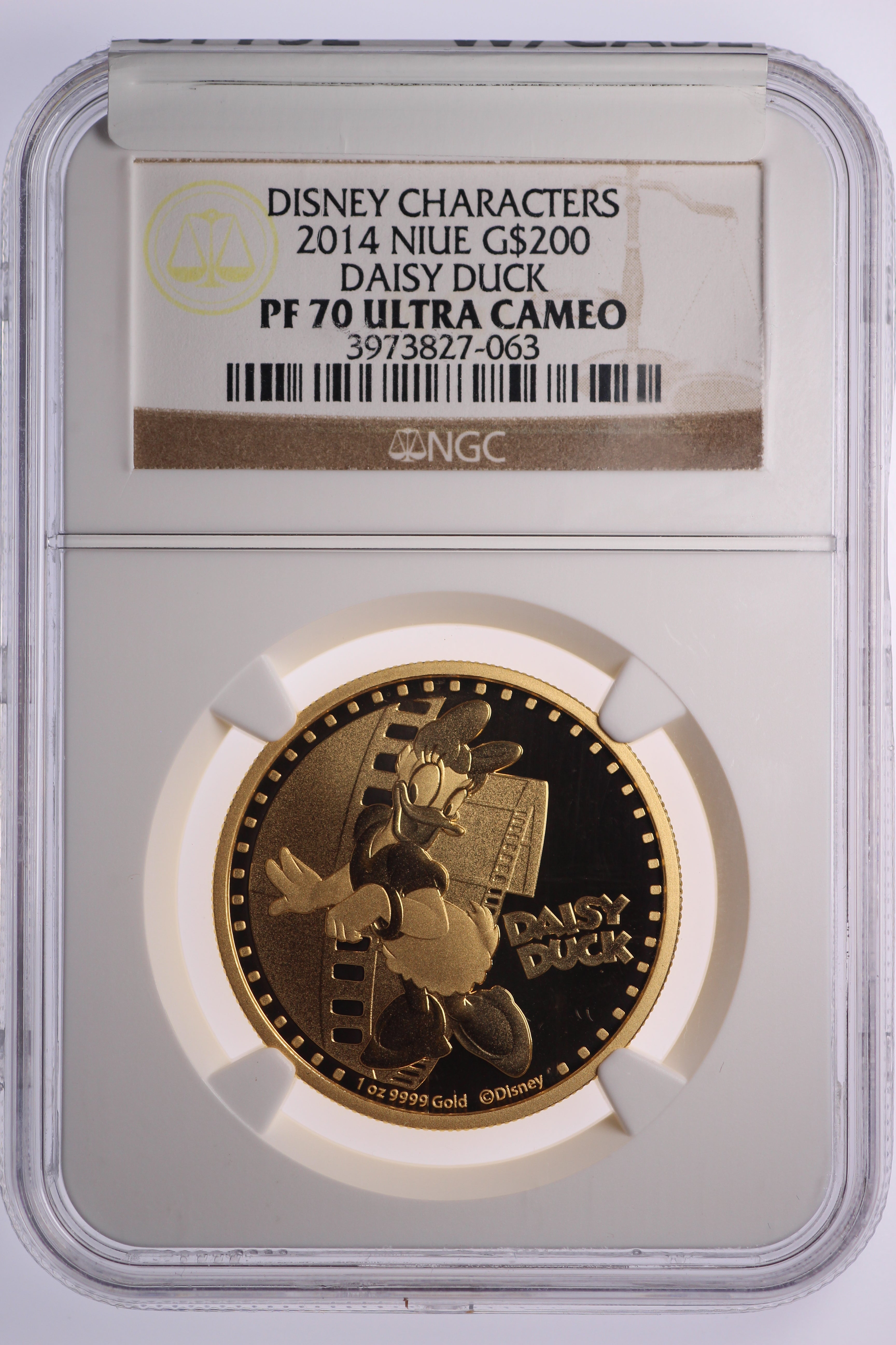 2014 Niue $200 - Daisy Duck - Queen Elizabeth II - Gold Oz – Coins
