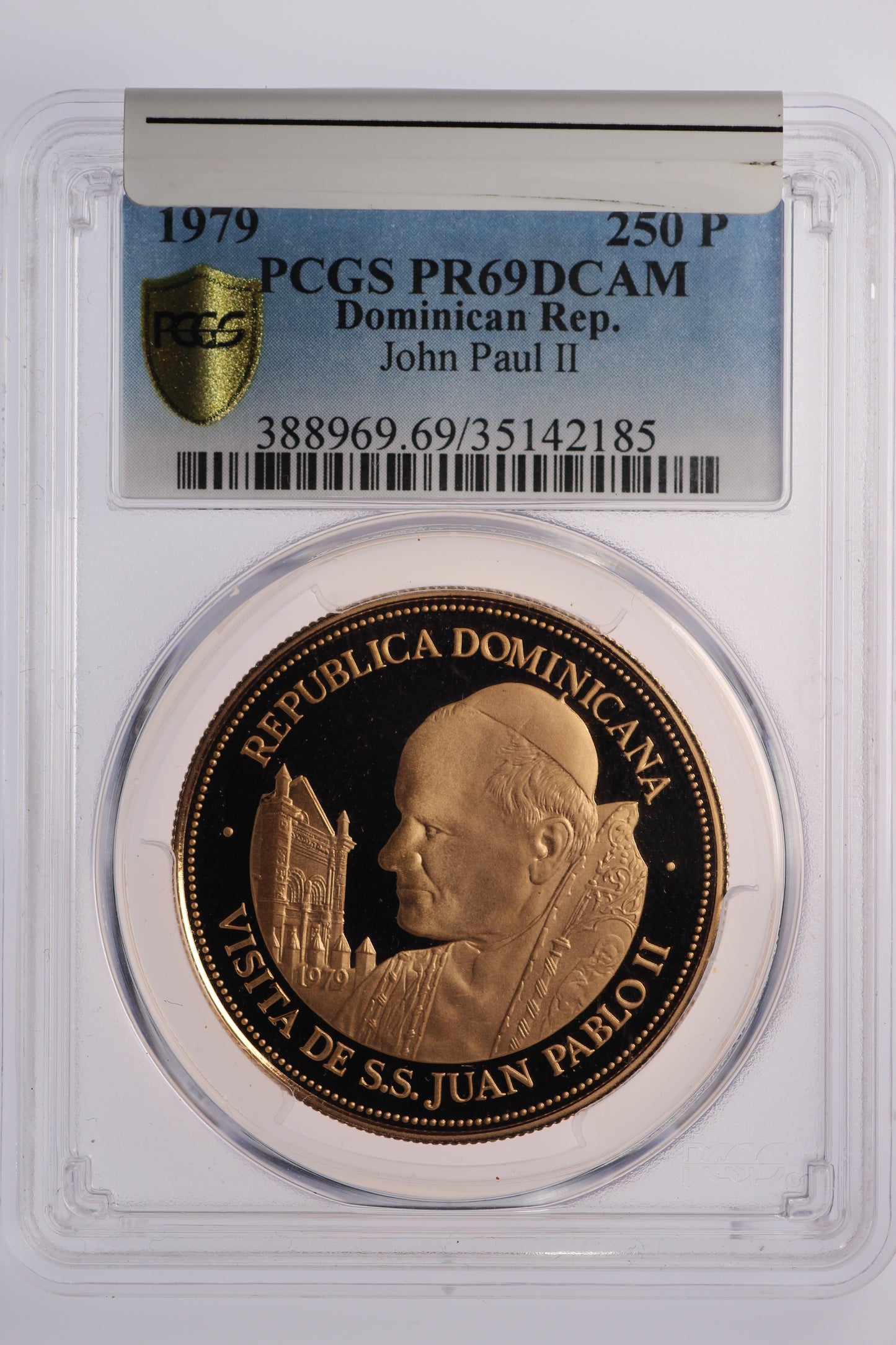 1979 Dominican Republic - John Paul II - Gold Oz