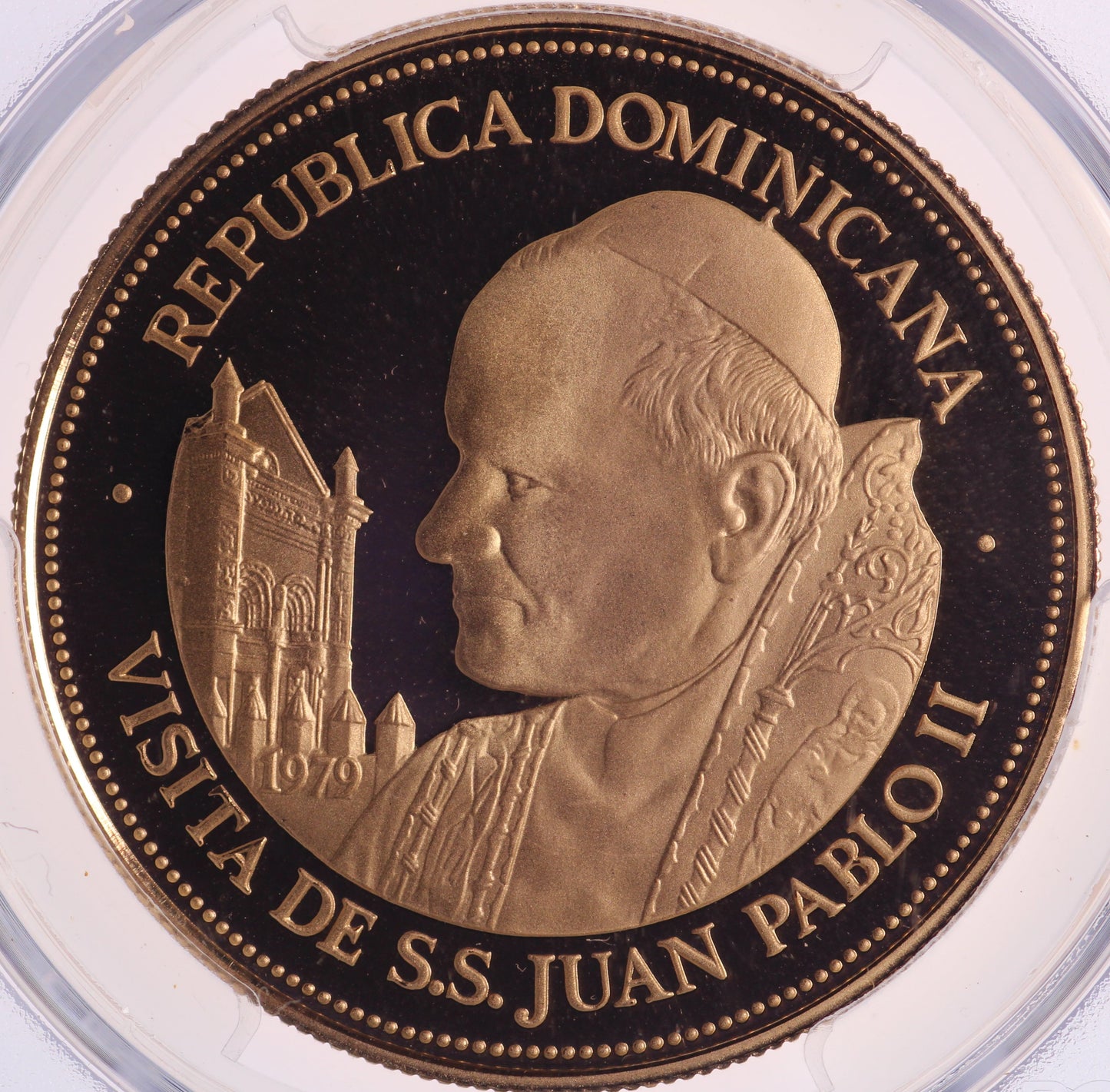 1979 Dominican Republic - John Paul II - Gold Oz
