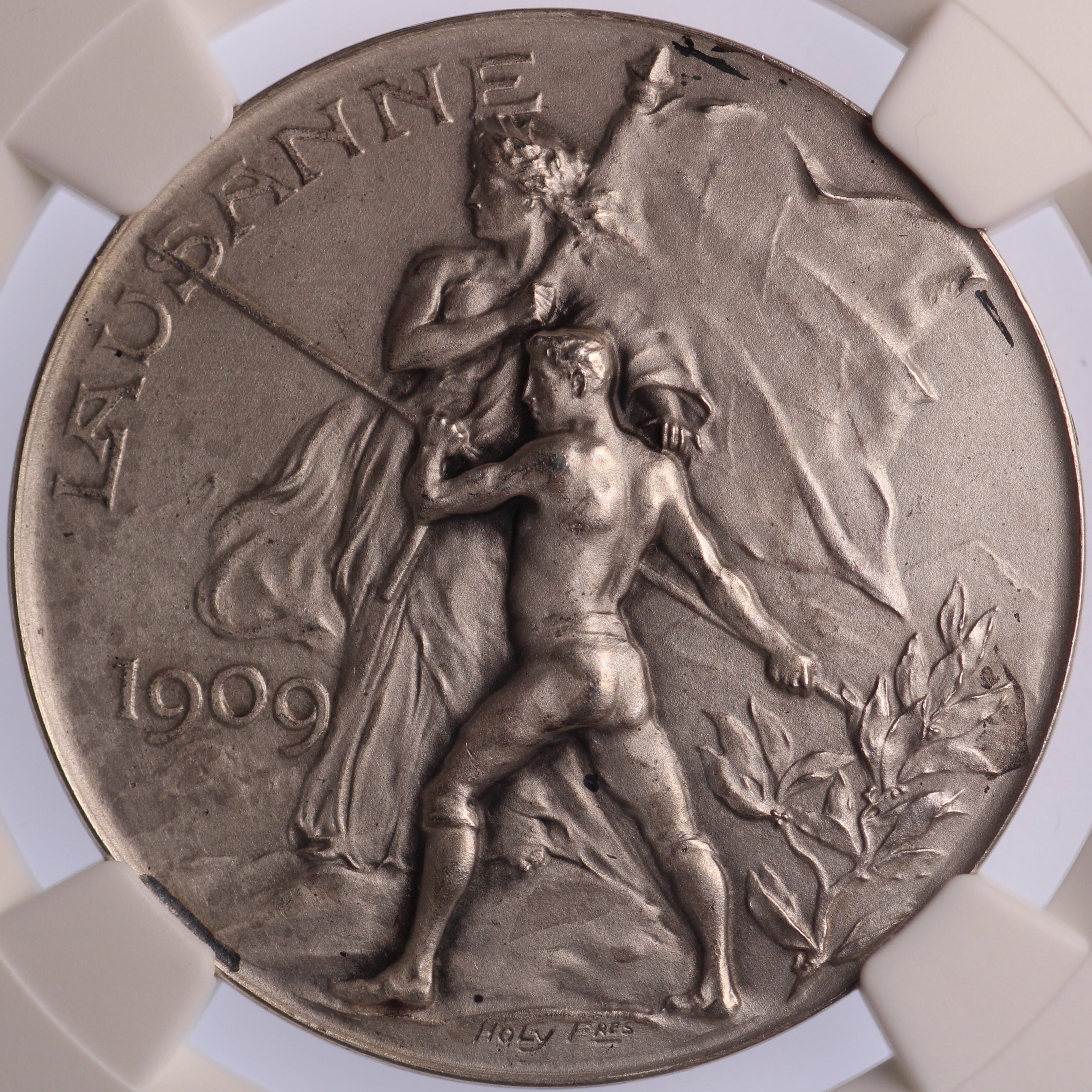 1908年スイス　ベリンツォーナ「第15回カントン体操祭」メダル Switzerland – Coins and Antiques Gallery