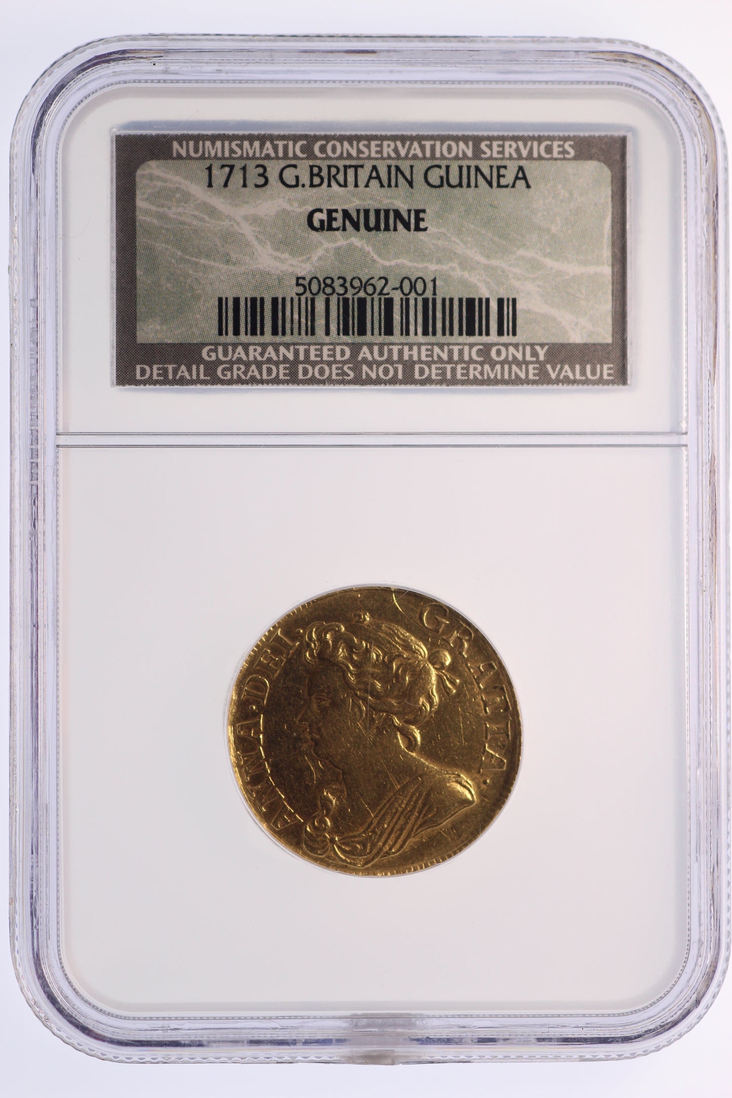 1713 Great Britain - Queen Anne - Gold Guinea